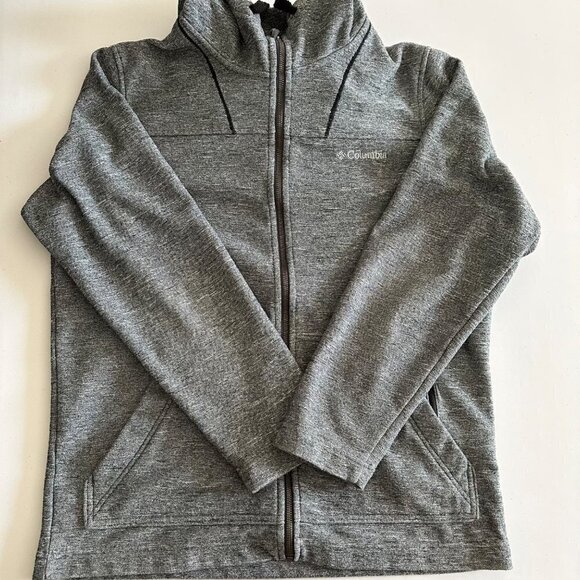 Columbia Men's Dark Gray Zip Up Hoodie Jacket Sweatshirt Size Medium Pockets - Picture 6 of 11